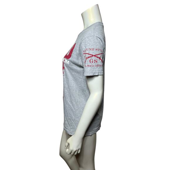 Grunt Style Men's Blood Is The Ink Of Freedom Graphic T-Shirt, Medium - Picture 2 of 5